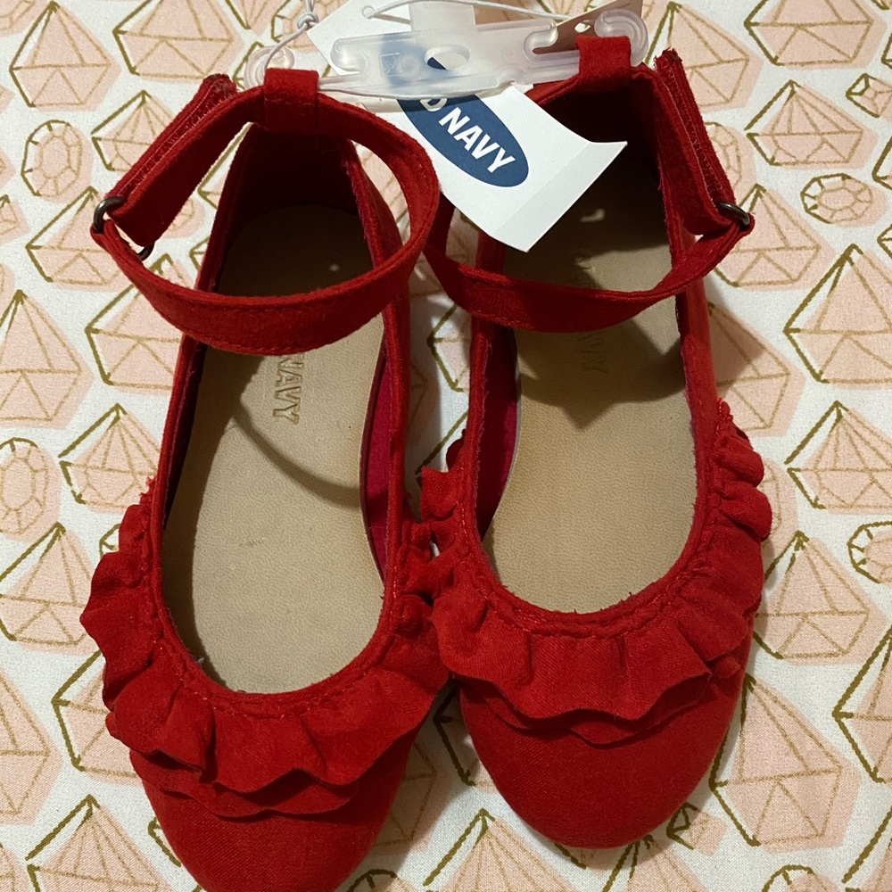 Old Navy Girls Red Causal Shoes Size 8